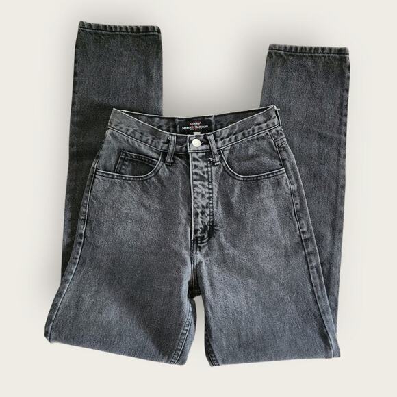 Guess jeans Women's Sz 25" Charcoal Straight Georges Marciano Design Hi-Rise VTG - Picture 3 of 8